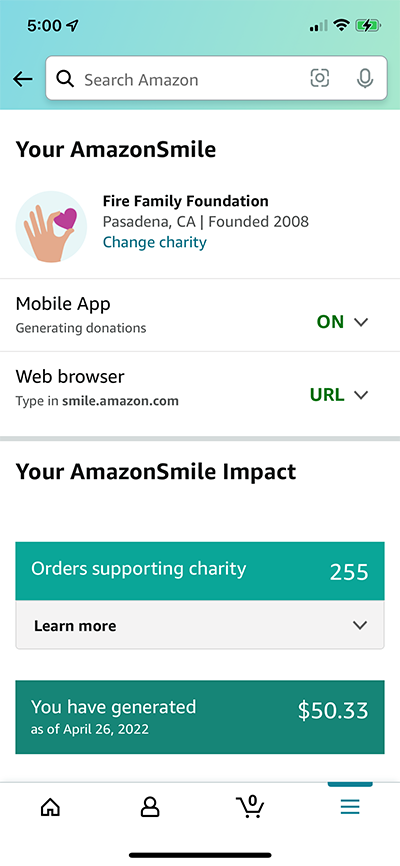 Amazon smile